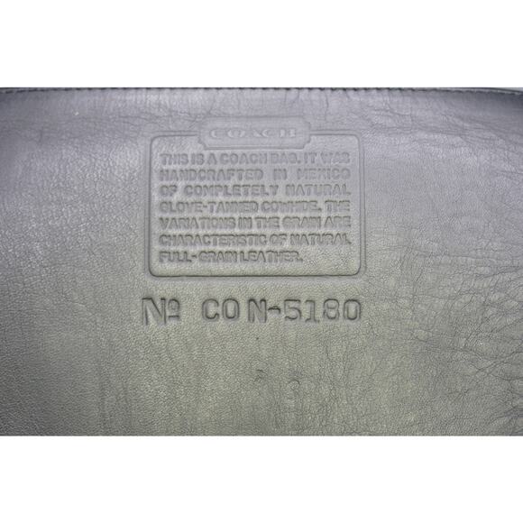 Vintage Coach Metropolitan Briefcase 5180 Black Glove Leather Brass w/ Papers - Picture 3 of 7